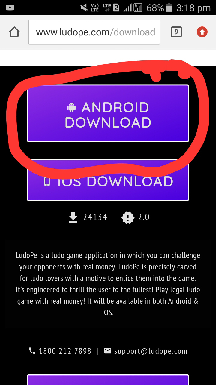 FREE DOWNLOAD LUDOPE AND EARN REAL MONEY😄😃💸💶💸💵 GET RS =100 ON SIGN UP BONUS 💸