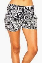 <br />Women's Aztec Tribal Harem Shorts