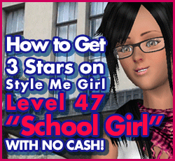 Style Me Girl Level 47 - School Girl - Olivia - Stunning! Three Stars