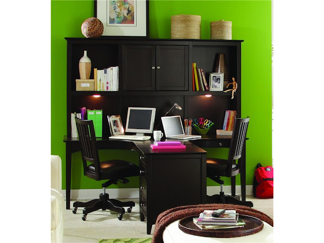 Cozy Dual Office Desk Home Furniture Shaped