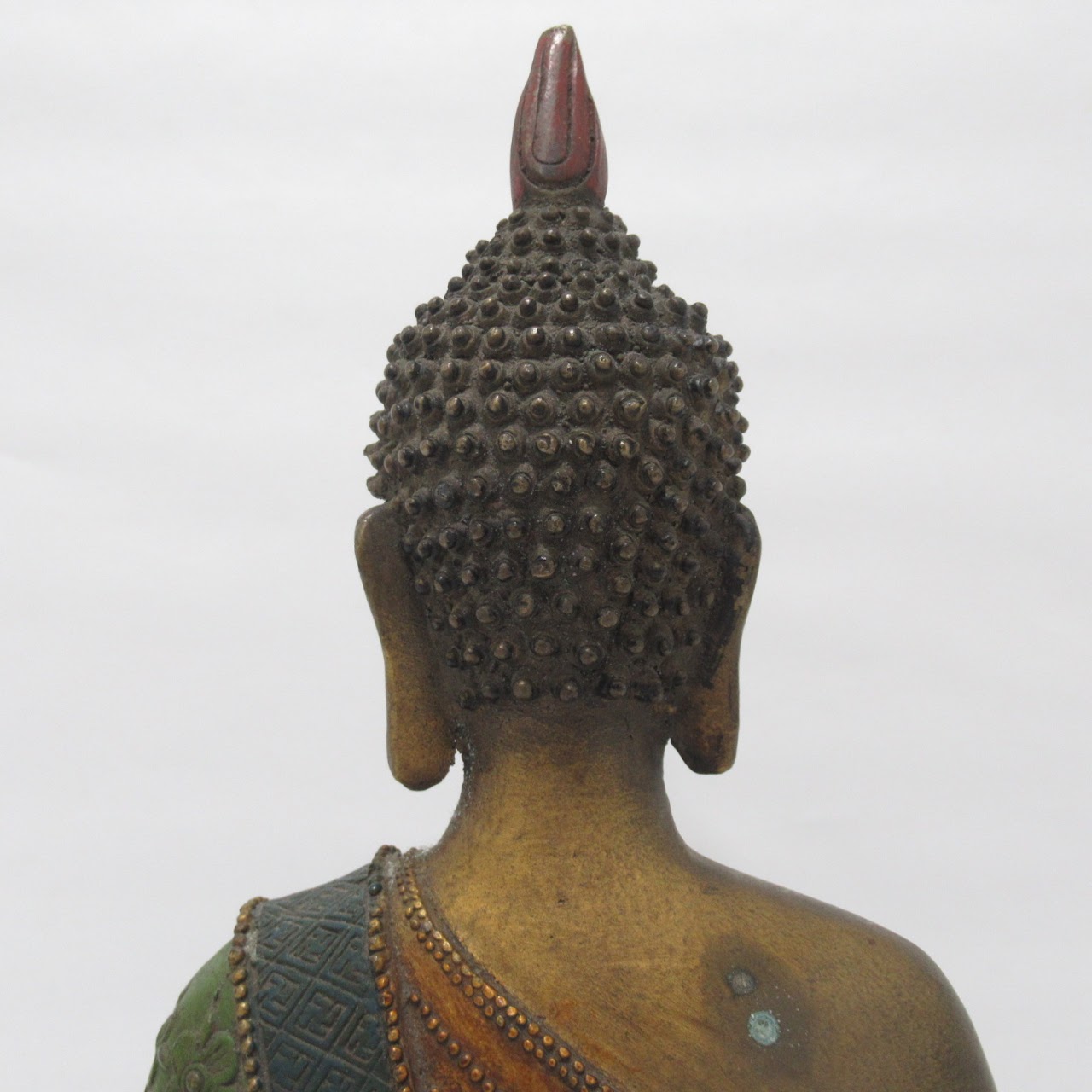 Vintage Brass Sitting Buddha Sculpture