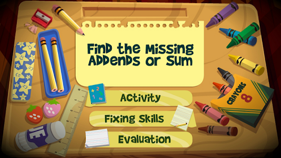 Finding Missing Addends or Sum - náhled