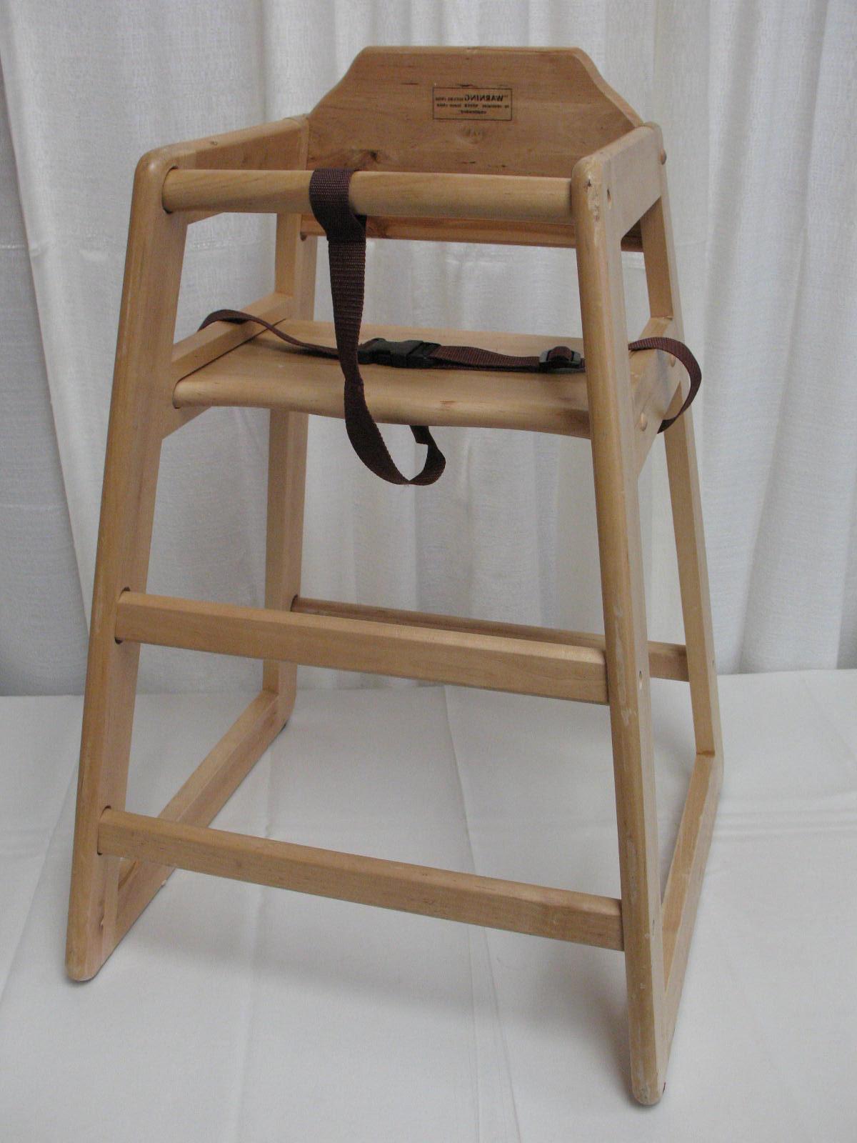 High Chair wood.  12.00