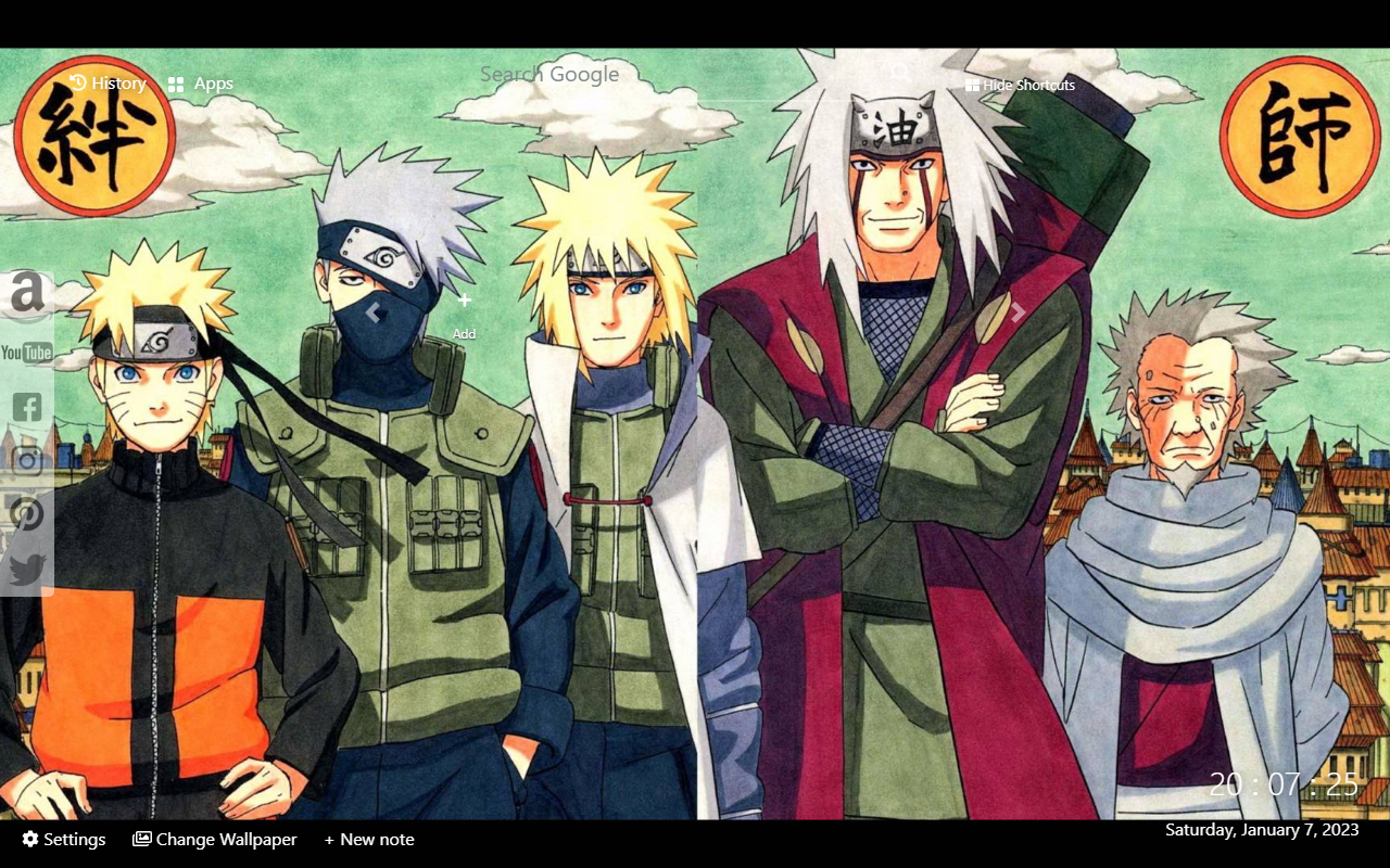 Naruto New Tab Wallpaper Theme Preview image 3