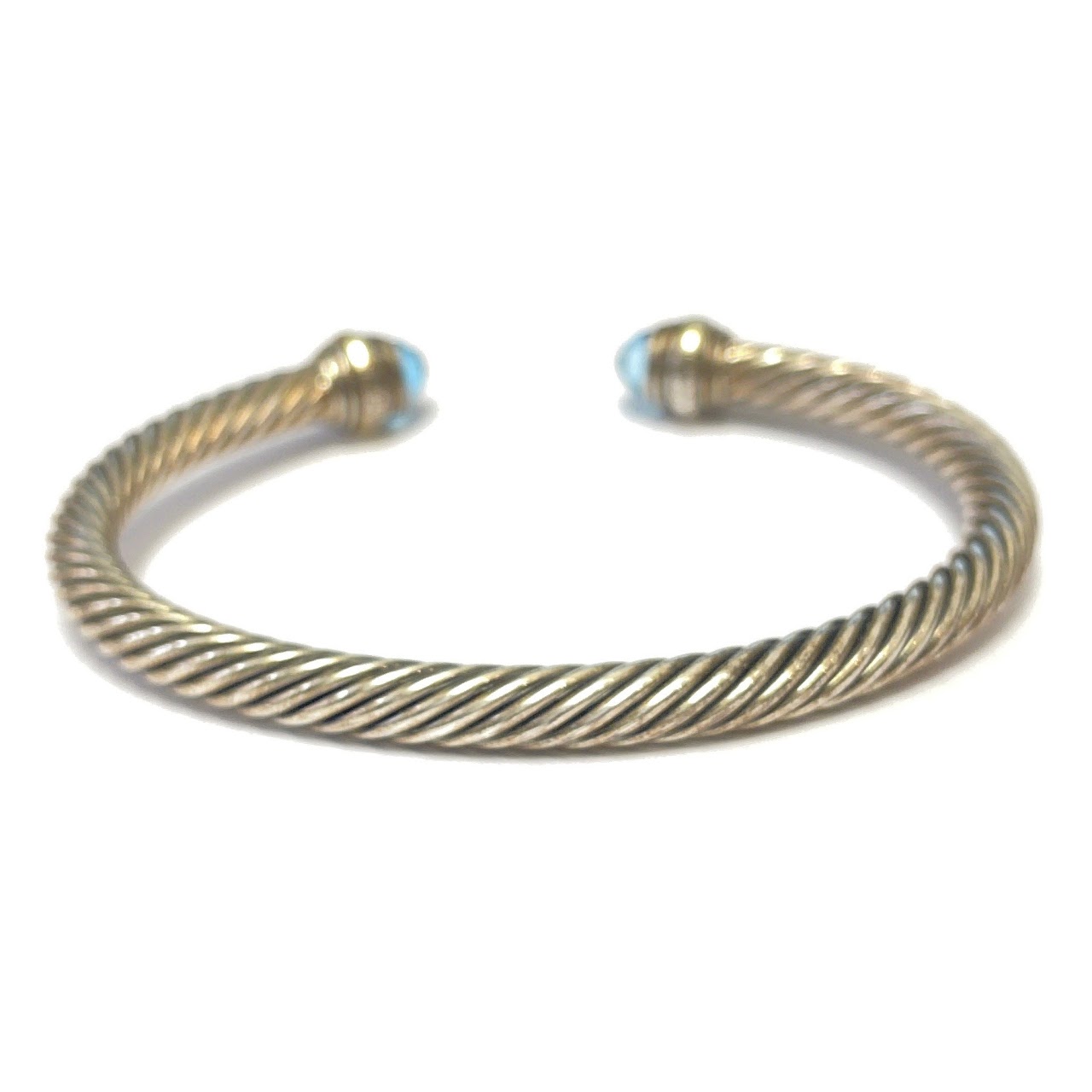 David Yurman Sterling Silver and 14K Bracelet