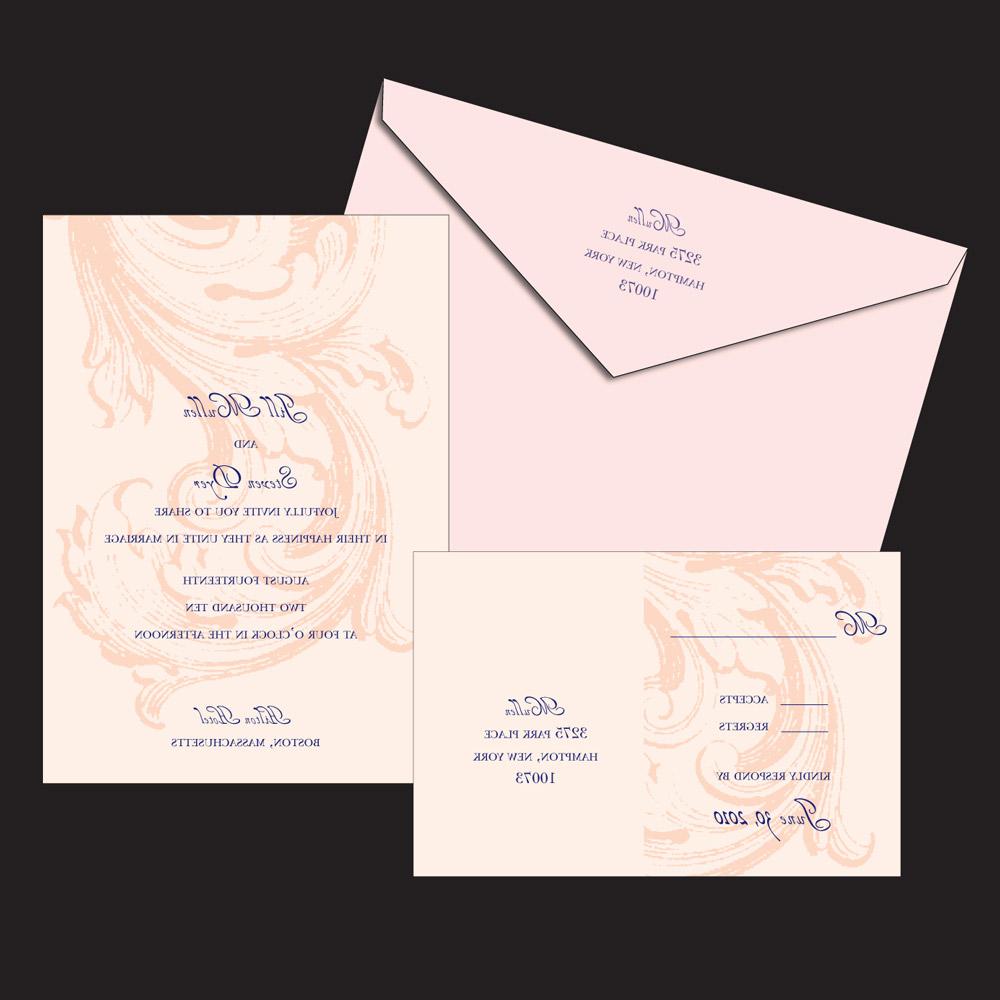 wedding invitations folded