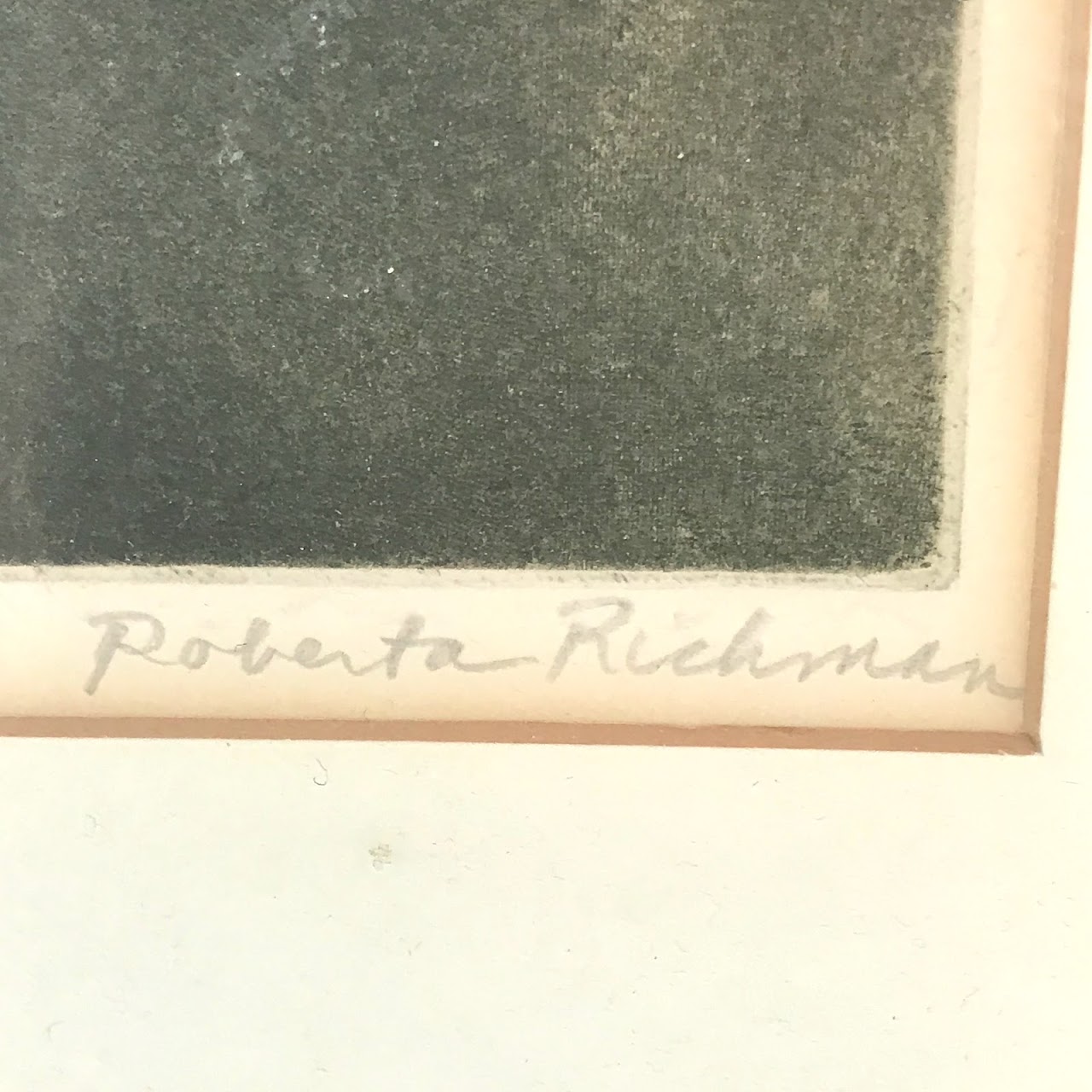 Roberta Richman Signed Etching