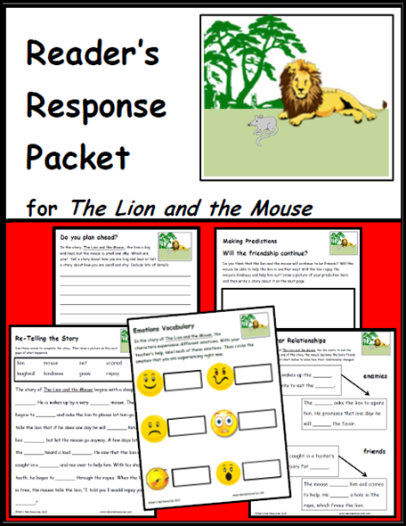 the lion and the mouse reader's response packet