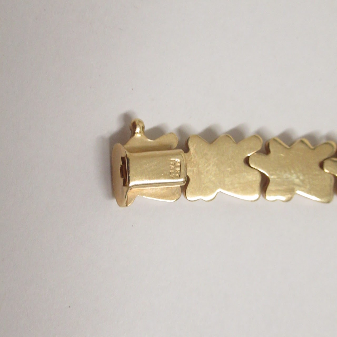 14K Gold X Link Bracelet