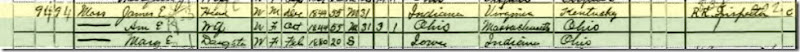 Moss family 1900 census