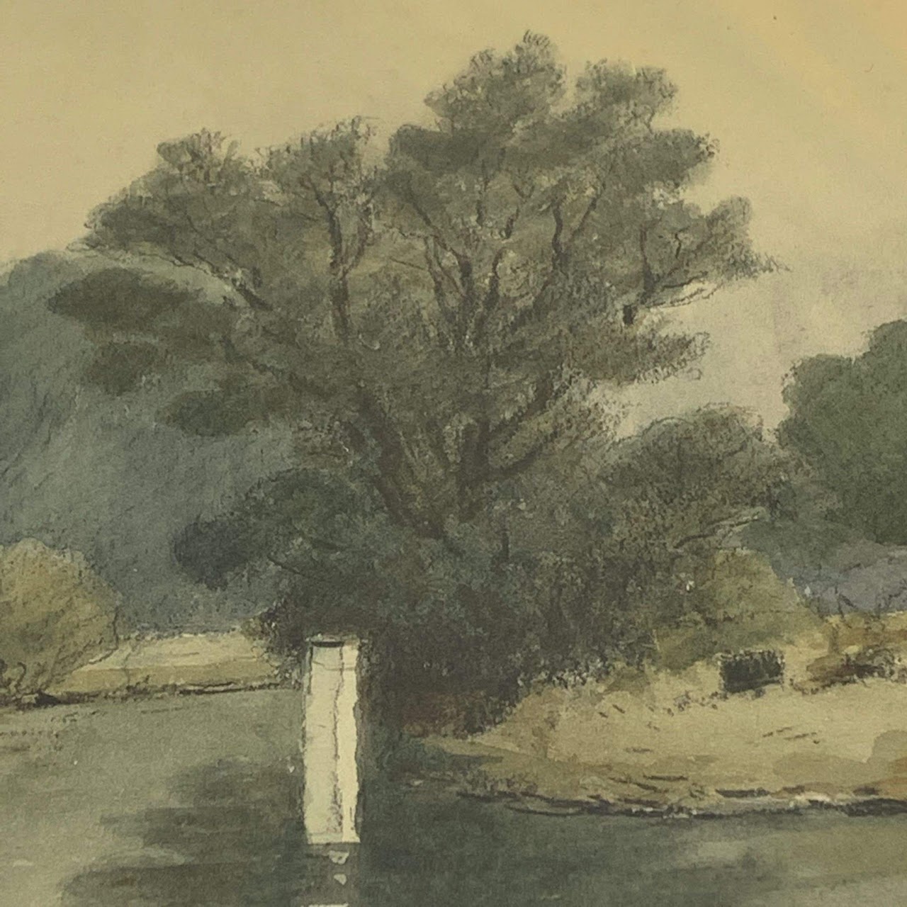 Frank Galsworthy Signed Watercolor Landscape