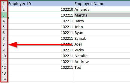 Insertar varias filas en excel