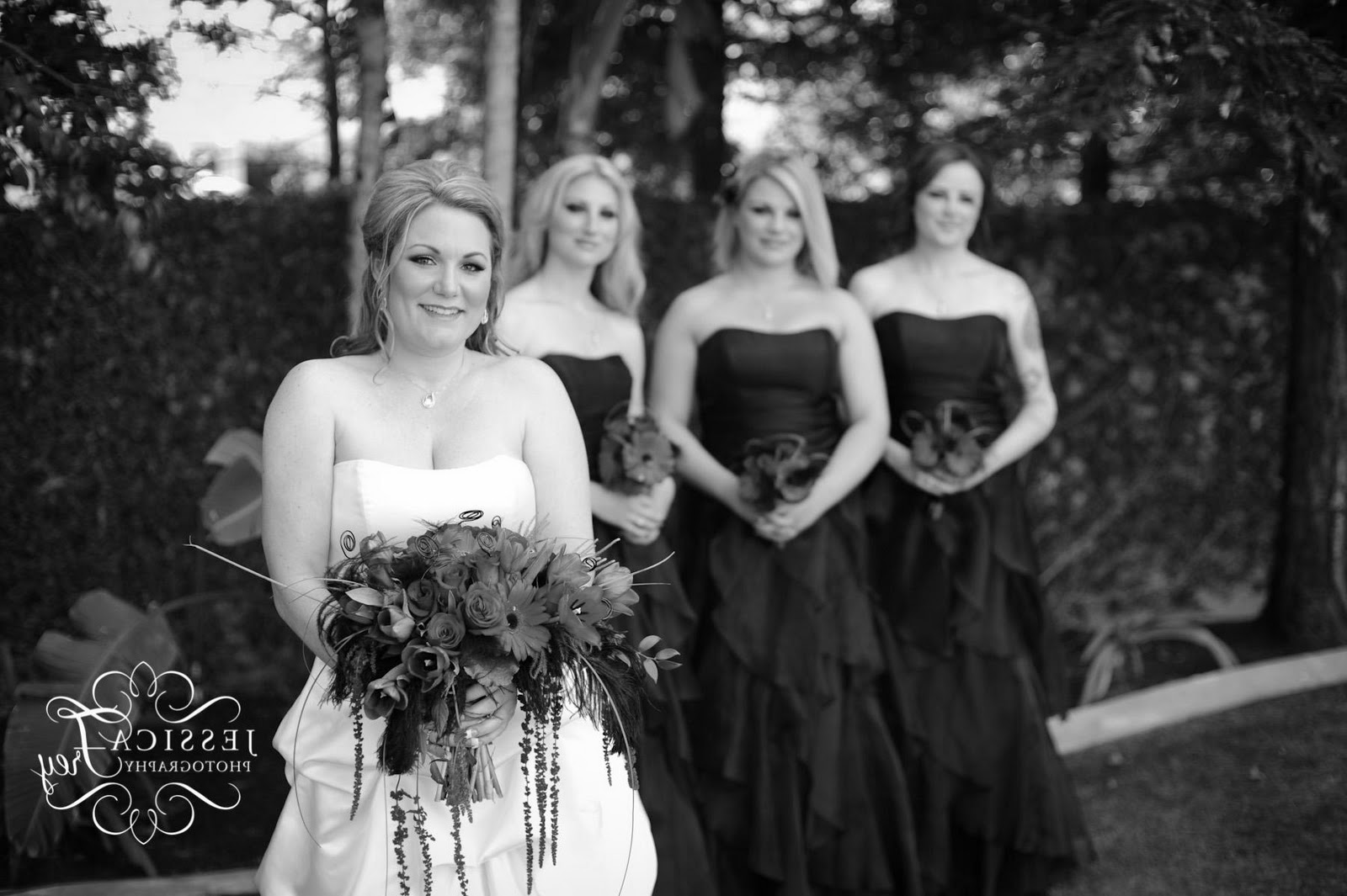 Black, Red & White Wedding