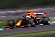 Max Verstappen during practice ahead of the F1 Grand Prix of Great Britain at Silverstone on July 17, 2021 in Northampton, England.