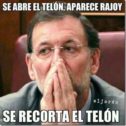 se recorta el telon