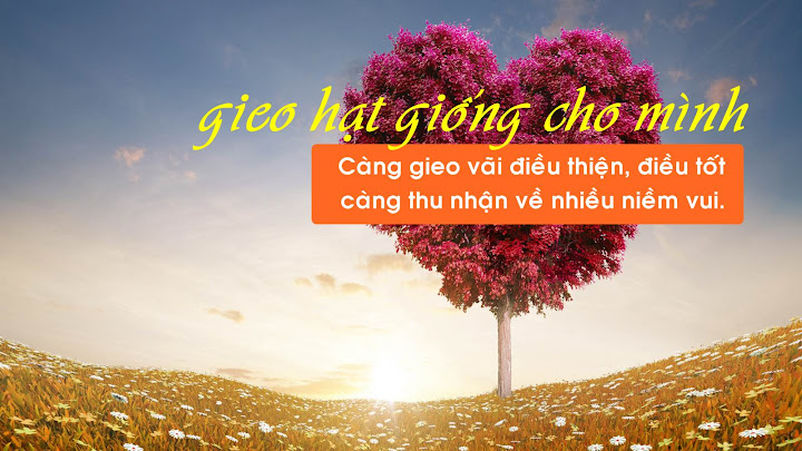 Gieo hạt giống cho mình Gieo hạt giống cho mình