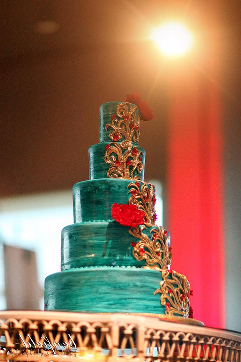 turquoise and red wedding