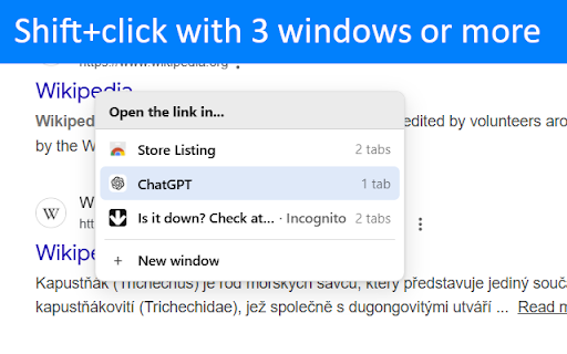 Open Link In Another Window screenshot 3