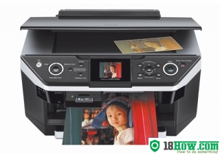 How to reset flashing lights for Epson RX685 printer