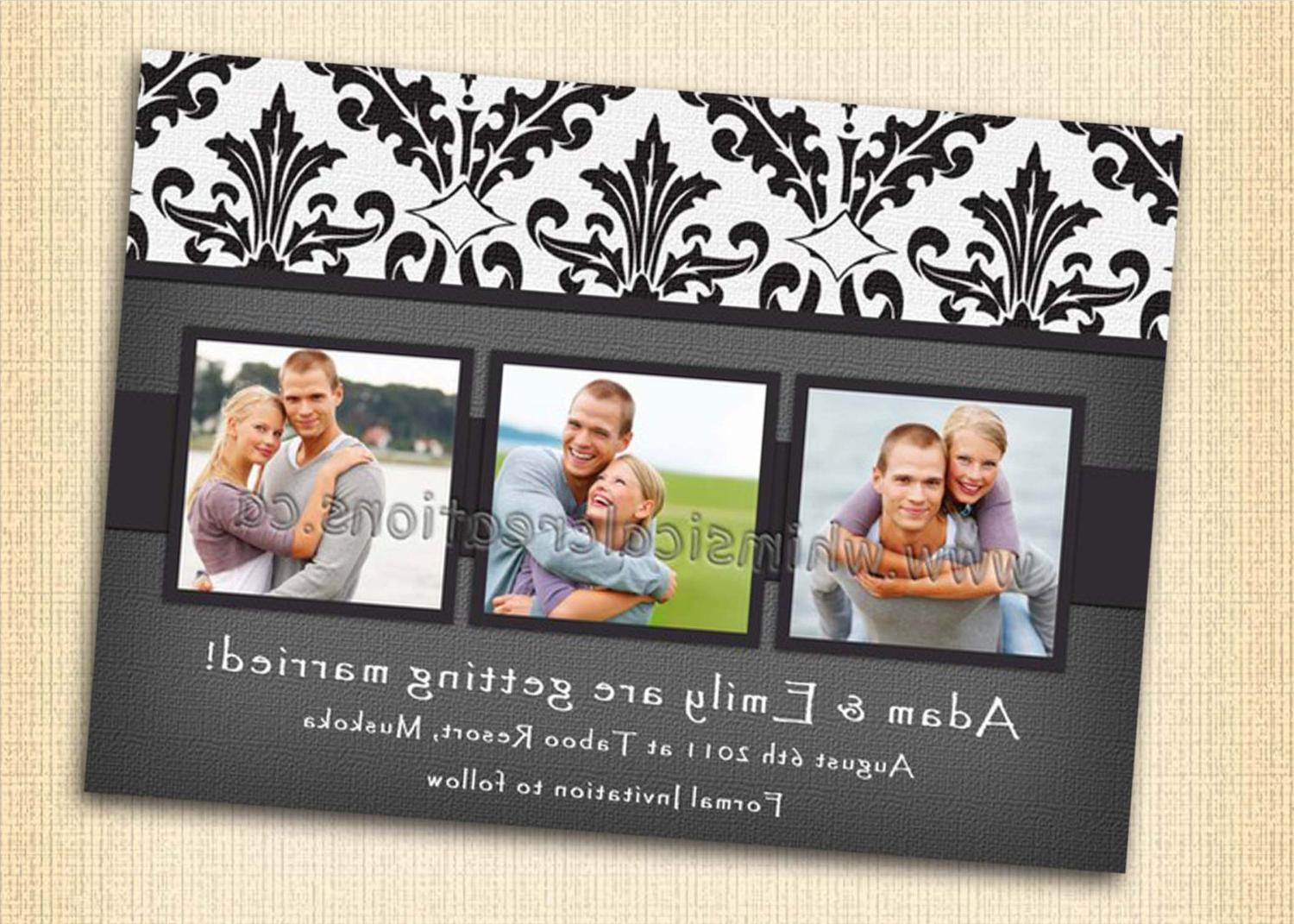 Wedding Announcement. Engagement Invitation  Digital file 