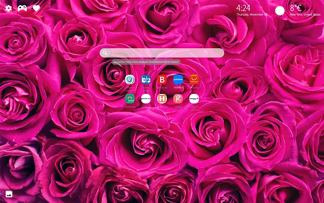 Floral HD Wallpaper New Tab Theme