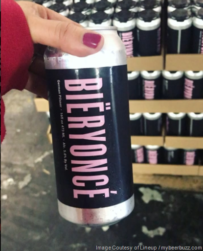 Lineup Brewing Releases Beyoncé-Inspired Beer Cans:  Bïeryoncé