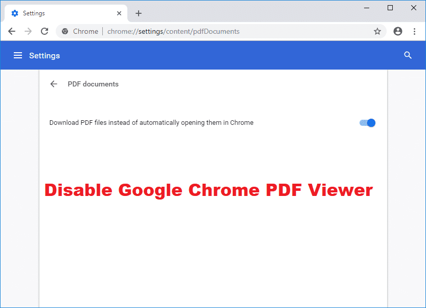 Как отключить Google Chrome PDF Viewer