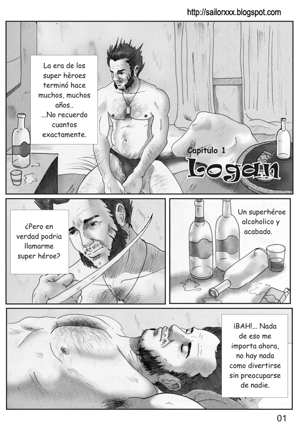 manga porno doujshinji sobre wolverine de los X-men Logan-01web