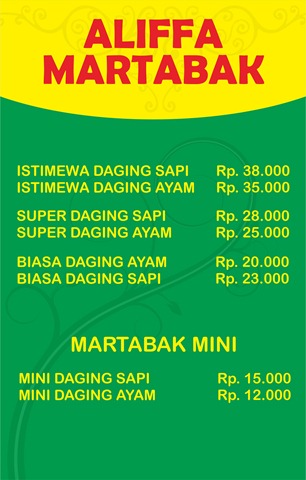 menu martabak