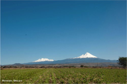 Volcanoes Popocatepetl and Iztaccihuatl, México. By Fco. Vicente