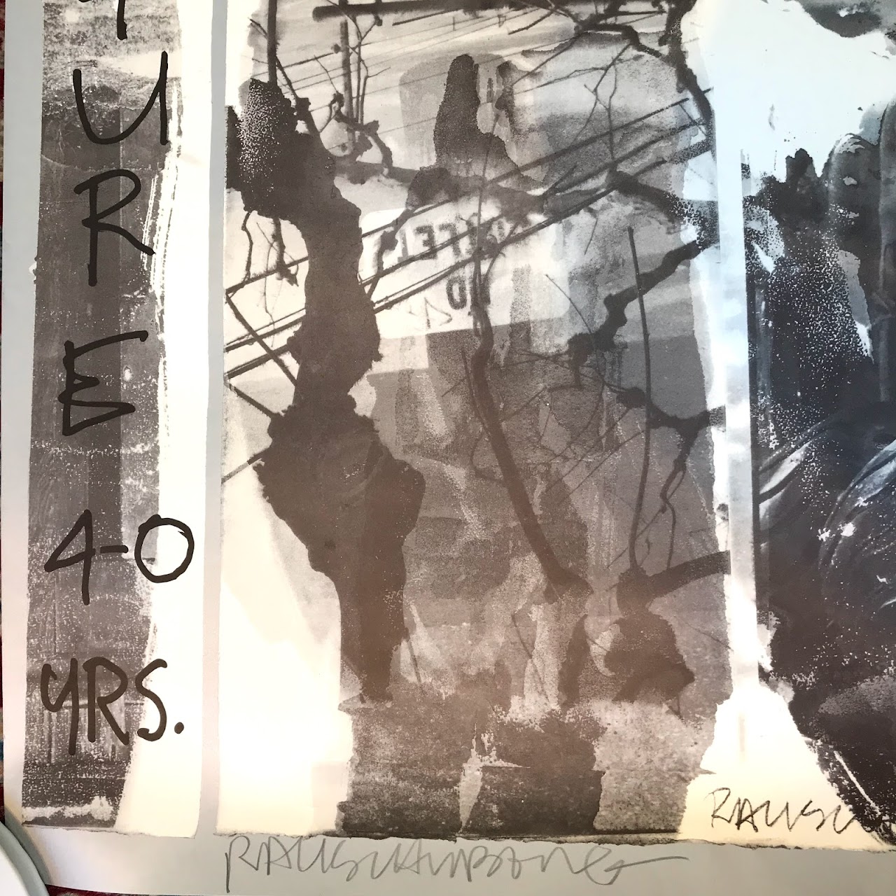 Robert Rauschenberg Signed Photolithograph Poster