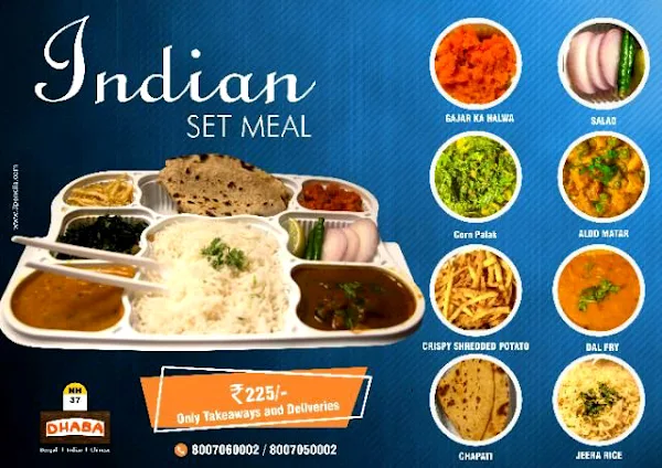 NH 37 Dhaba menu 