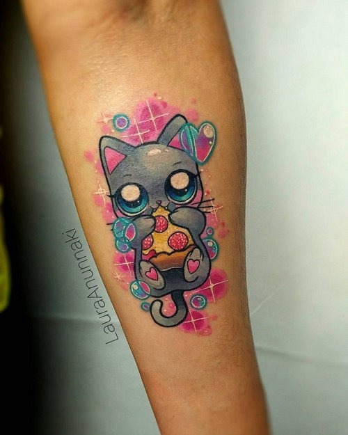 este_pequeno_e_encantador_gato_kawaii_tatuagem