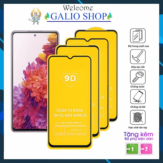 Cường Lực Samsung M22 M33 M52 M62 M53 S21 Fe Note 10 Lite S10 Lite M31 S20 Fe A10S A20S A30S A50S A13 M13 M12 Kính [9D]