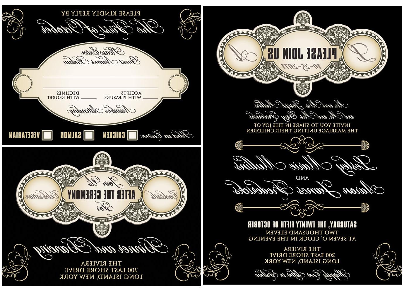 Vintage, Classic, Ornate Expressions Wedding Invitation Suite