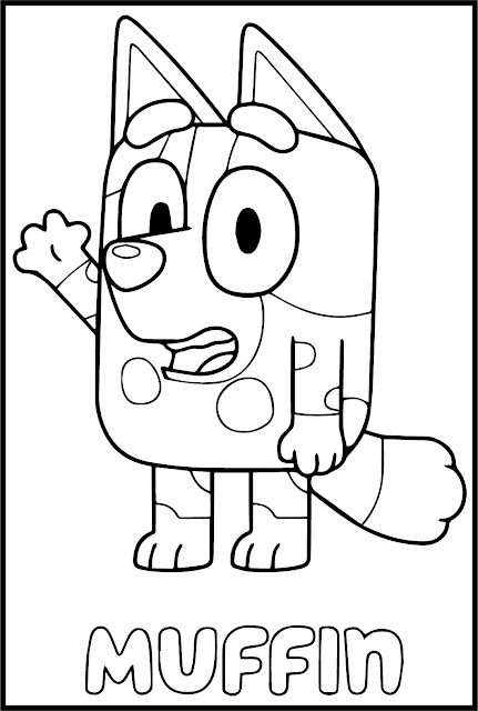 Bluey Coloring Pages | Bluey Coloring for Kids | Free Bluey Color