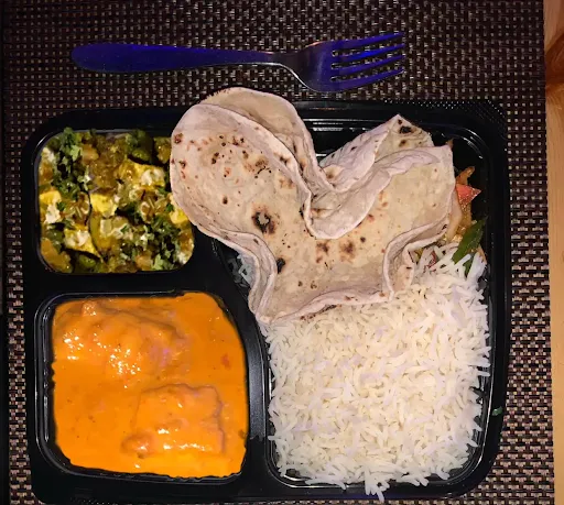 Shahi Paneer + Mix Veg + 2 Tawa Roti + Rice