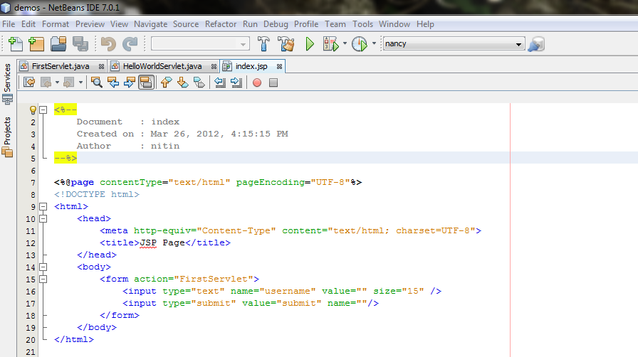 Servlets Inter Servlet Communication