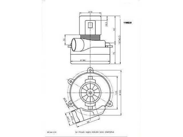 Motore 36 volt per impianti centralizzati PM30 - 1