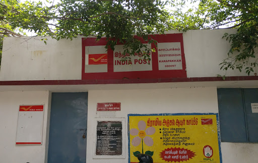 Karapakkam Post Office, Old Mahabalipuram Rd, Karappakam, Chennai, Tamil Nadu 600097, India, Government_Office, state TN