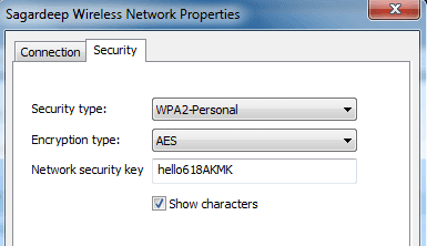 windows 7 wifi-sleutel