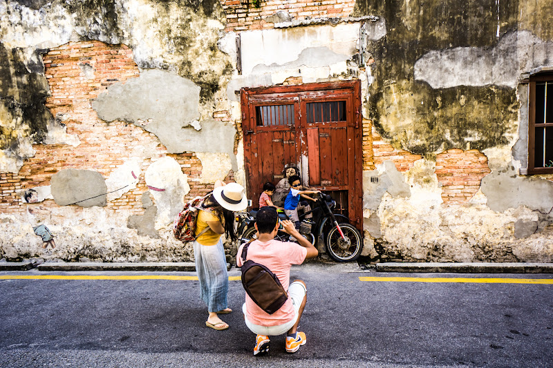 Penang George Town Street Art Old Motorcycle3