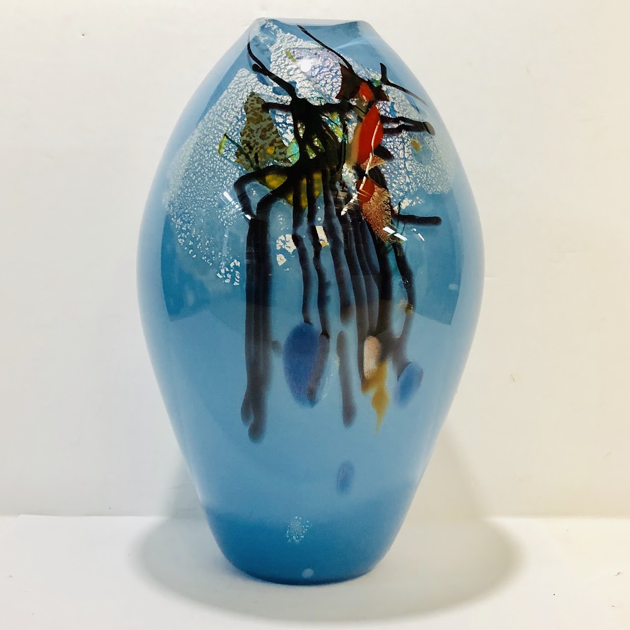 Signed Art Glass Vase 1