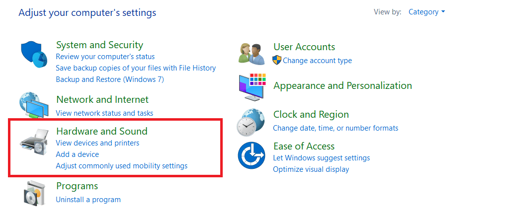 Imposta categoria in Imposta da.  Seleziona Hardware e suoni |  Come rendere disponibile lo stato di Microsoft Teams