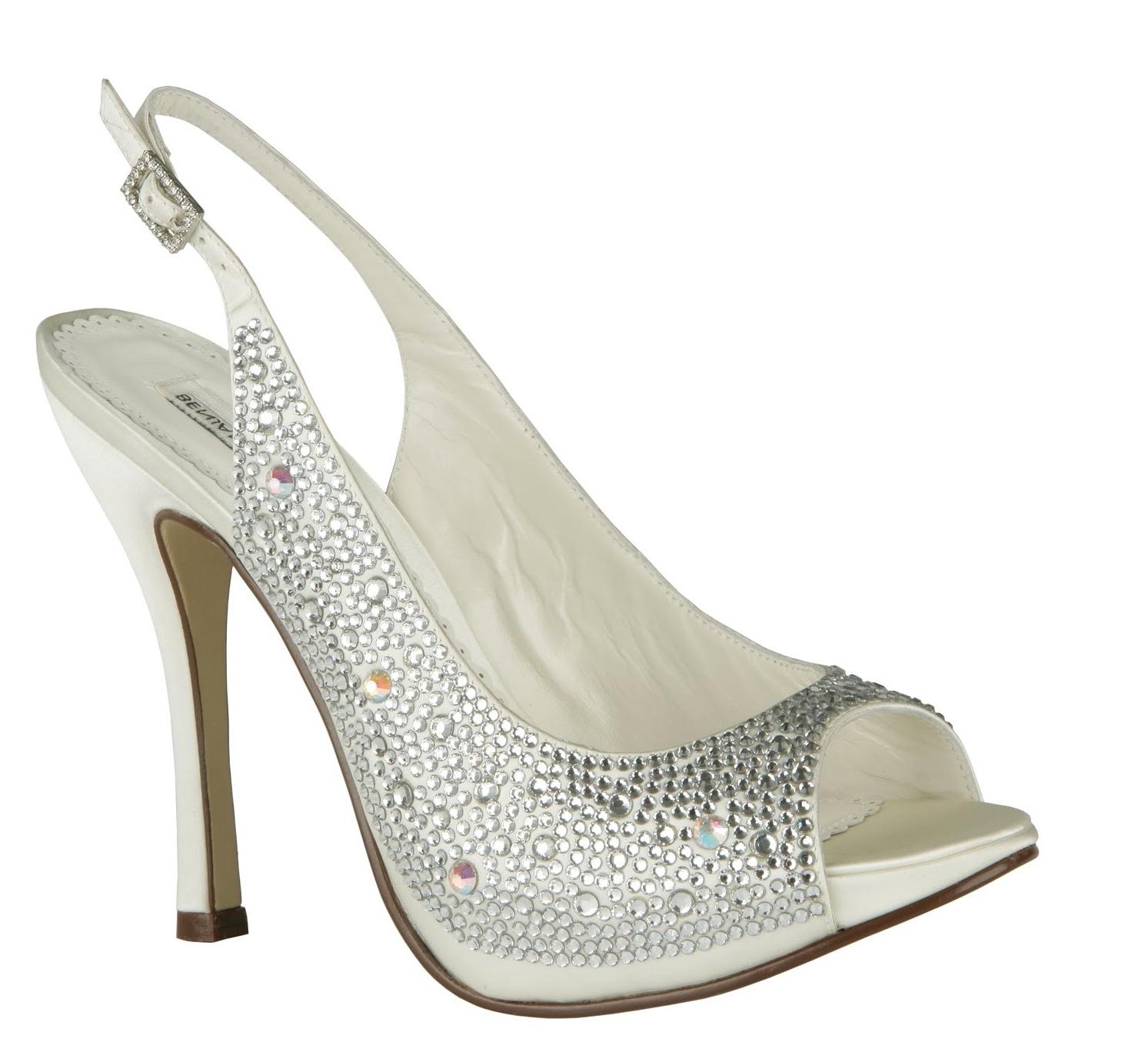 crystal wedding shoes