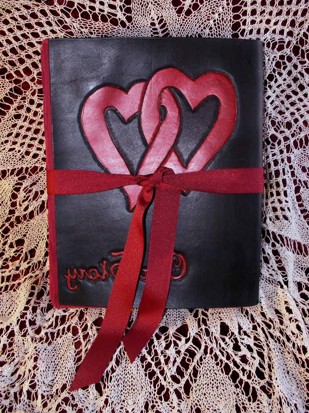 Leather Wedding Guest Book,