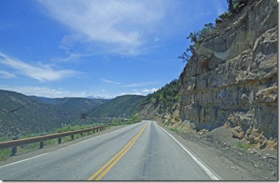 heading southeast on Colorado highway 145