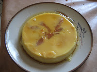 Crème caramel aux poires