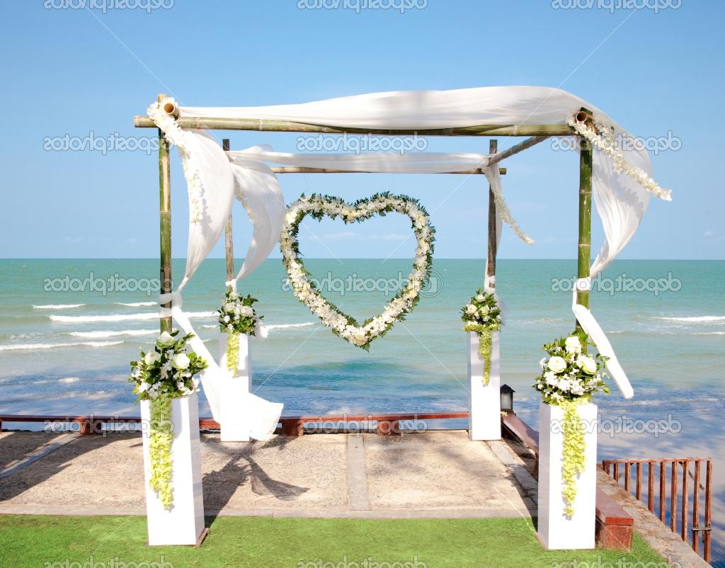 Wedding arch with flowers