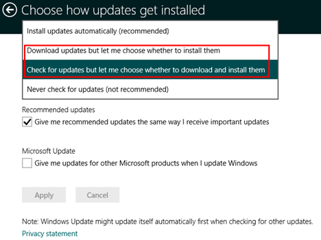 Windows Update, PC-instellingen, Windows 8.1, installeren, bekijken, configureren, updates